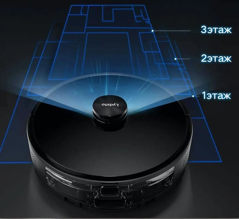 Робот- пылесос Lydsto R1 Pro Robot Vacuum Cleaner (Черный) Изображение 5
